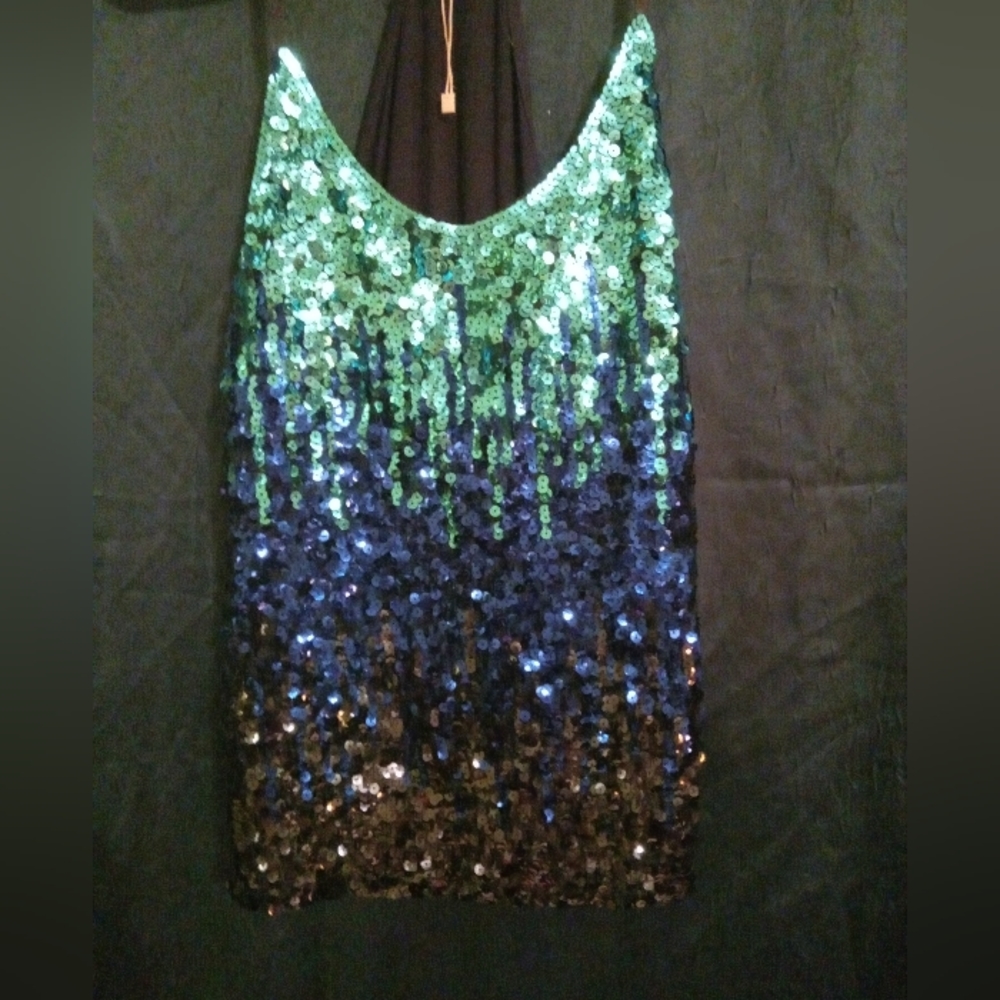 Sparkly ombre sleevless shirt